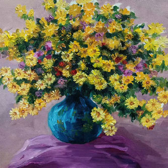 陈章波作品-王家坪油画